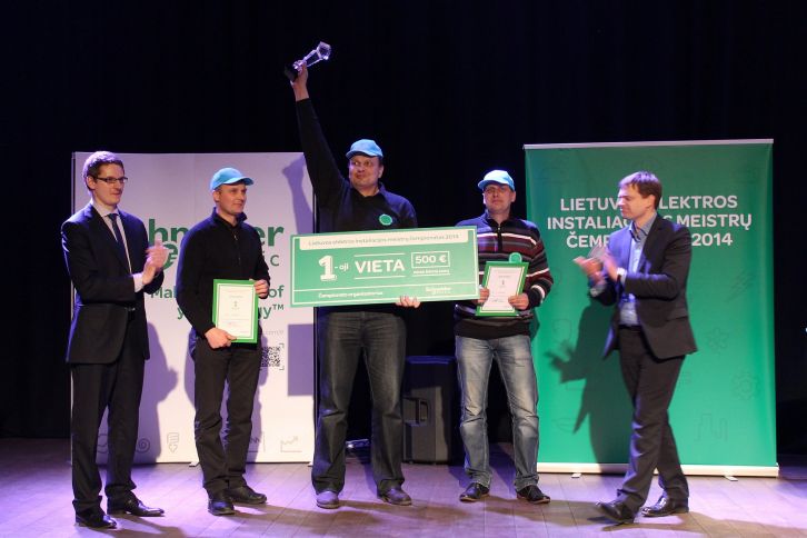 Чемпионский титул мастеров-электриков Литвы за 2014 г.